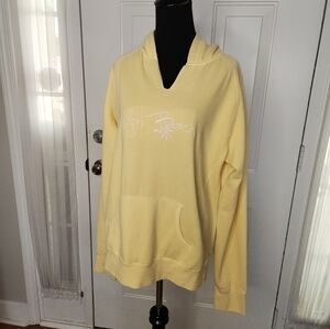 Women's York Beach Yellow Hoodie Sweatshirt ‎ Size XL